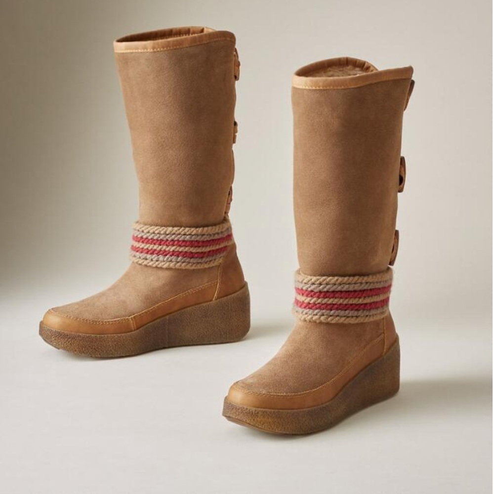 COUGAR DUNCAN DRAFT SUEDE SHEARLING WINTER WATERPROOF BOOTS 9